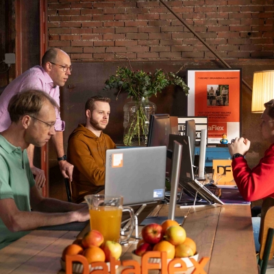 Team, DataFlex, Meeting, Office, Laptop