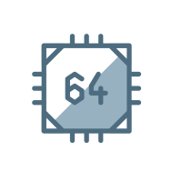 Square, 64, Blue, Icon